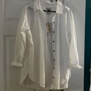 White button down